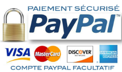 Payement sécurisé via Paypal ou CB
